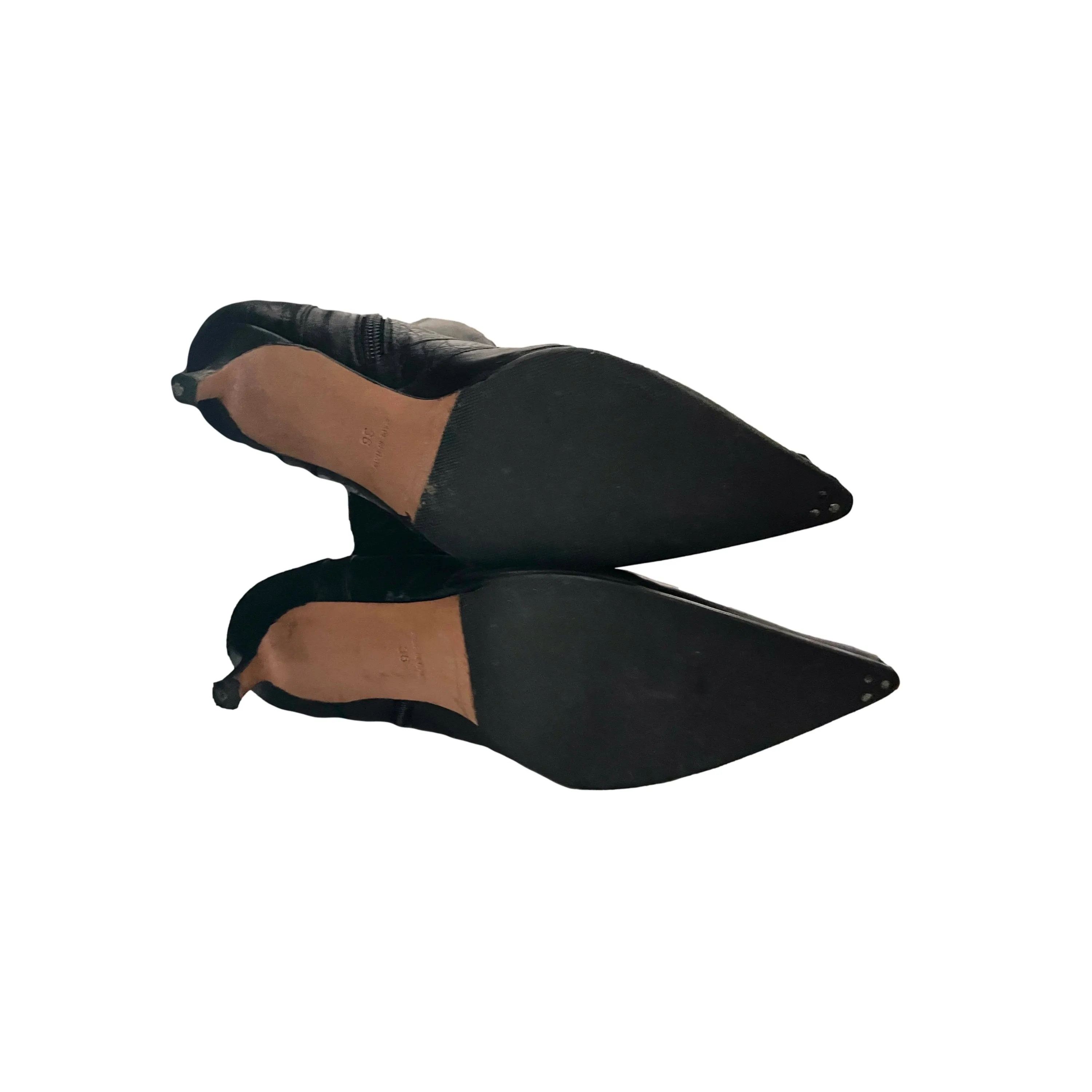 Dior Black CD Laced Up Leather Boots