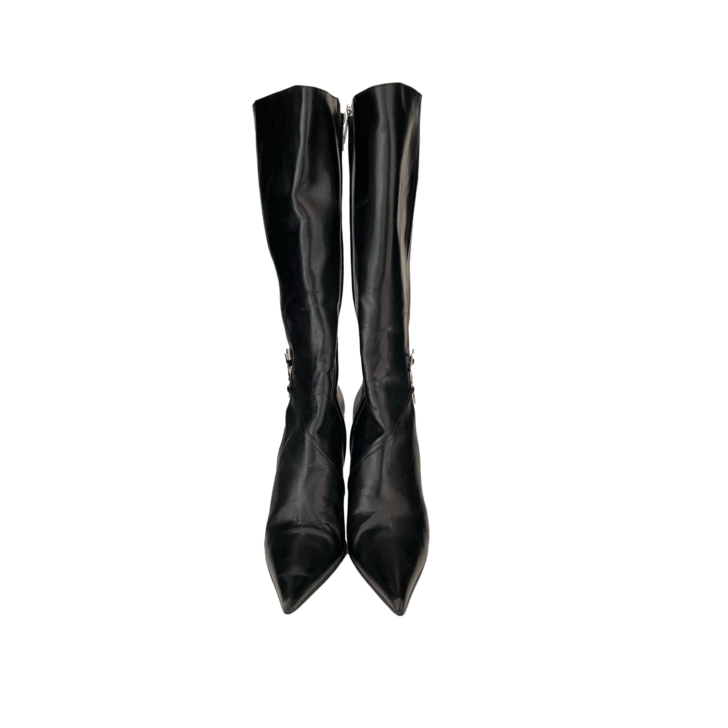 Dior Black Heart Leather Boots