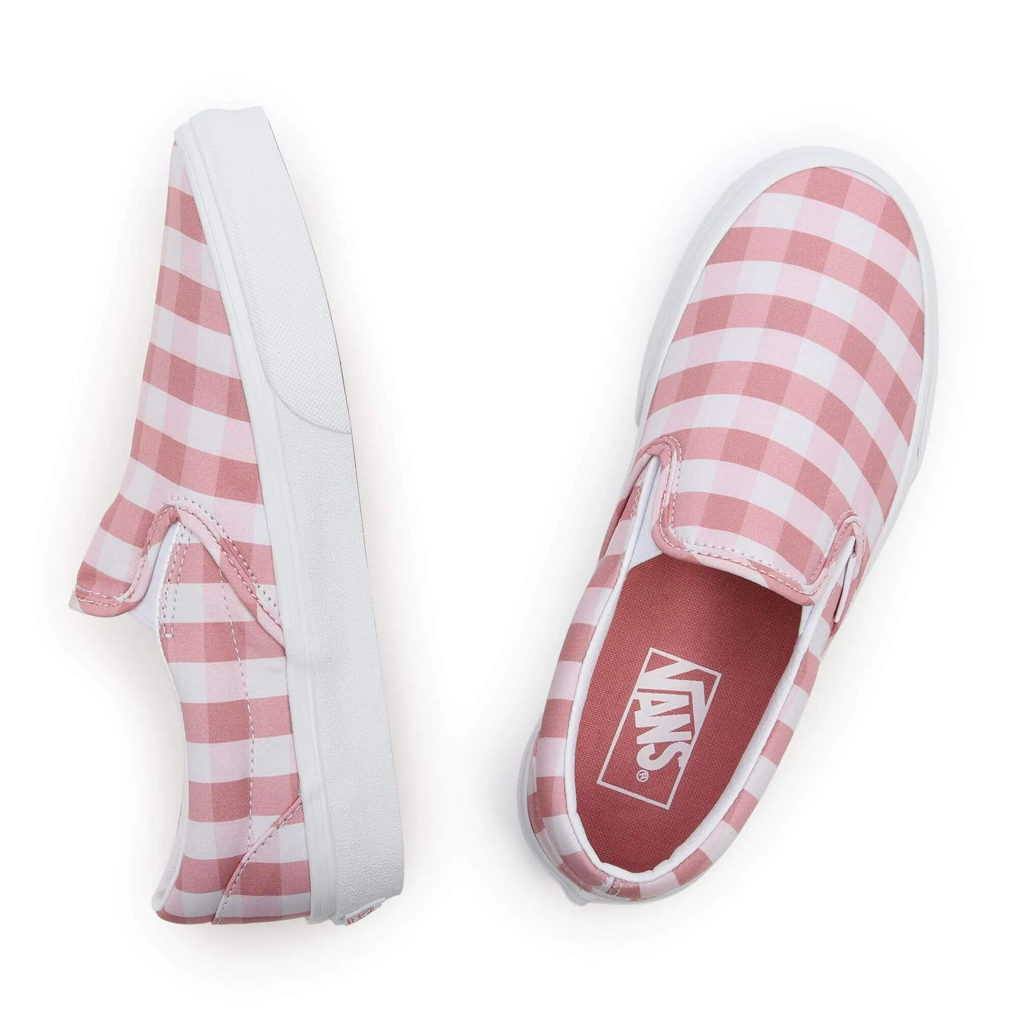 Dámske tenisky Vans Gingham Classic Slip-On Shoes Gingham Rosette/True White