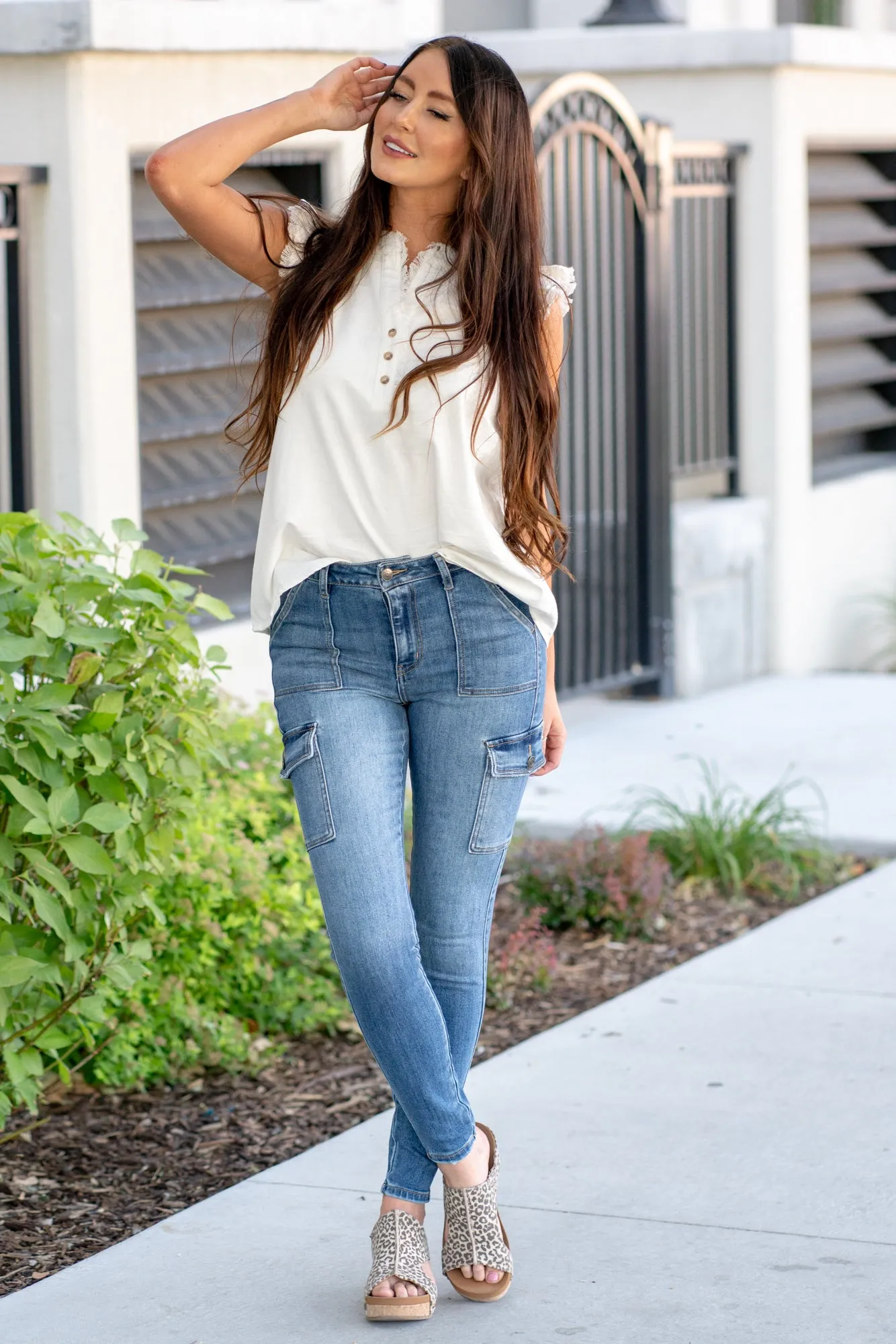 Dothan High Rise Cargo Skinny
