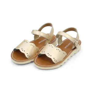 Ella Champagne Scalloped Sandal