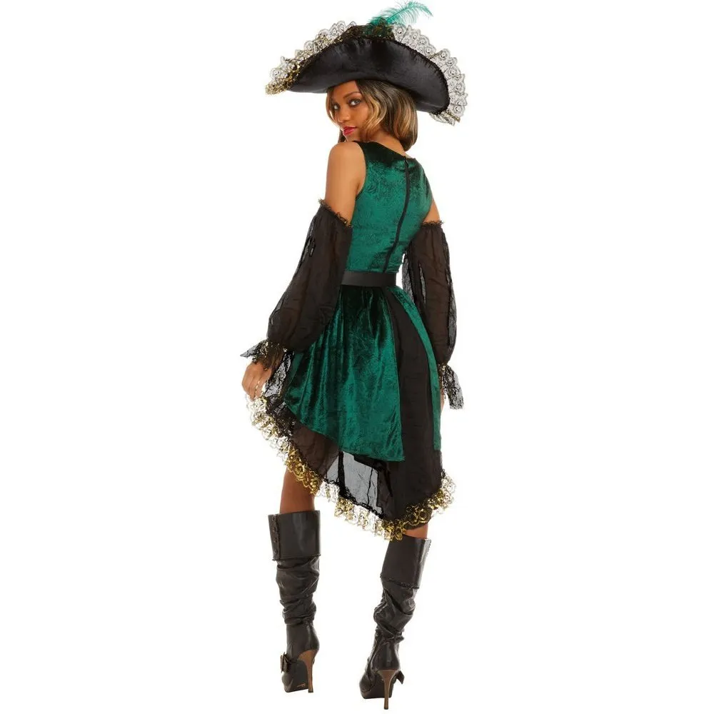 Emerald Pirate Womens Costume