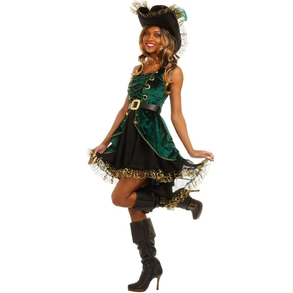 Emerald Pirate Womens Costume