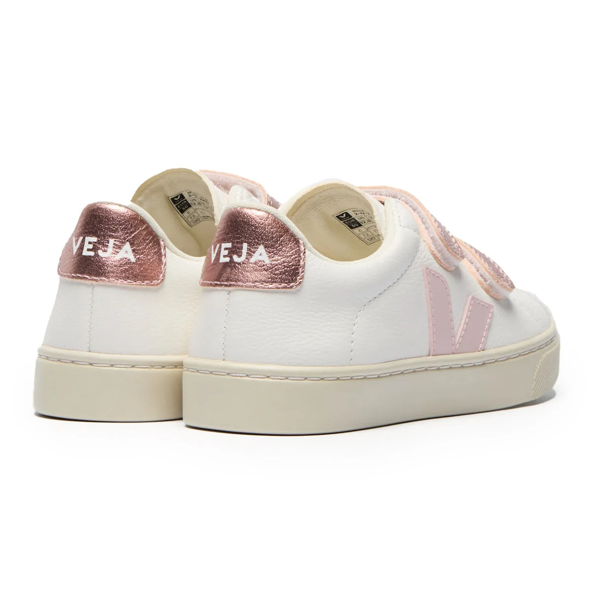 Esplar White Petal Nacre Velcro Sneaker