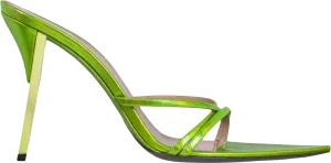 Fenty Metallic Green  T Heel Multi Straps Sandals 105 UK 6 EU 39 👠