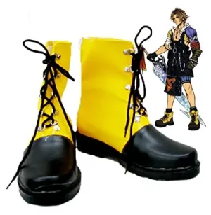 Final Fantasy Tidus Cosplay Shoes Boots Rubber