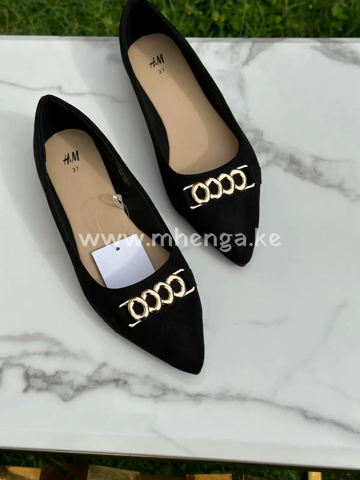 Flats ring buckle H and M shoes , ladies shoe