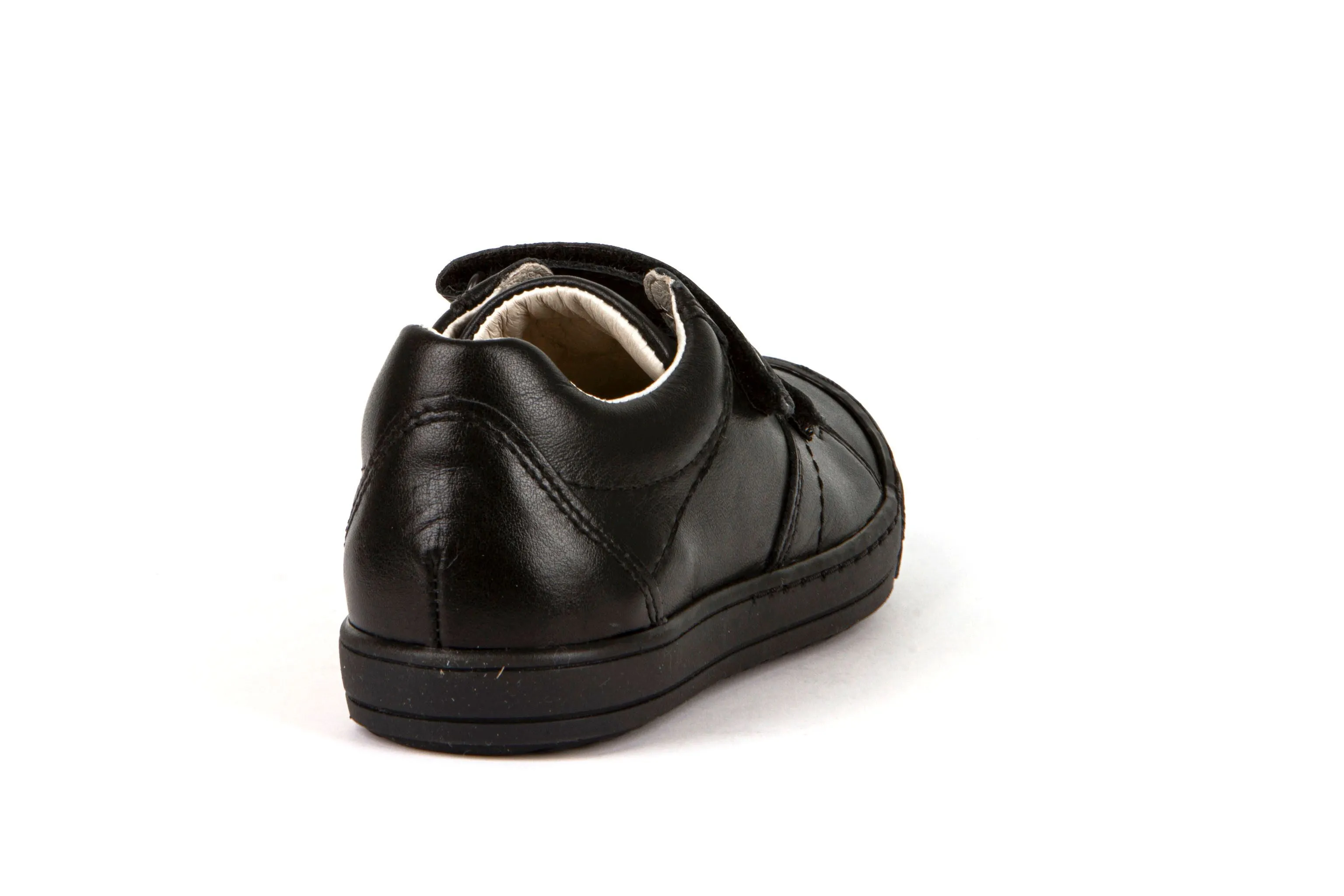 Froddo Black leather Velcro School Shoes