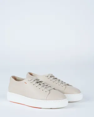fuzz sneaker - beige leather