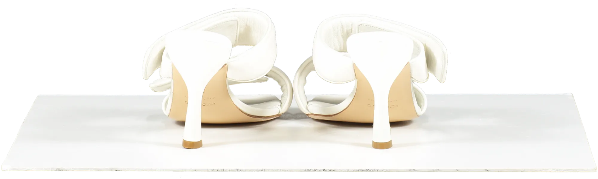 GIA BORGHINI X Pernille Teisbaek Perni 03 Leather Sandals In White UK 6 EU 39 👠