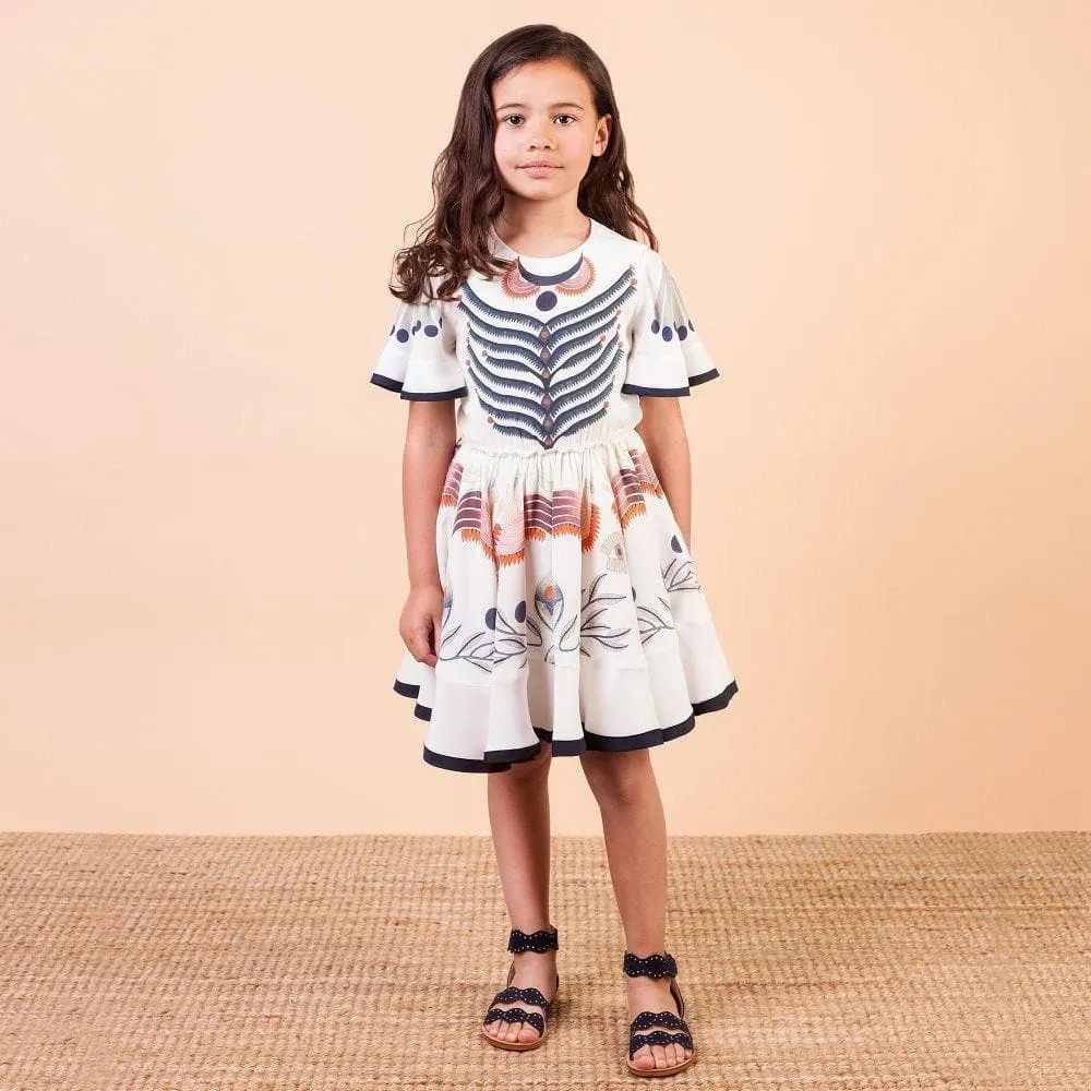 Girls Navy Sandals