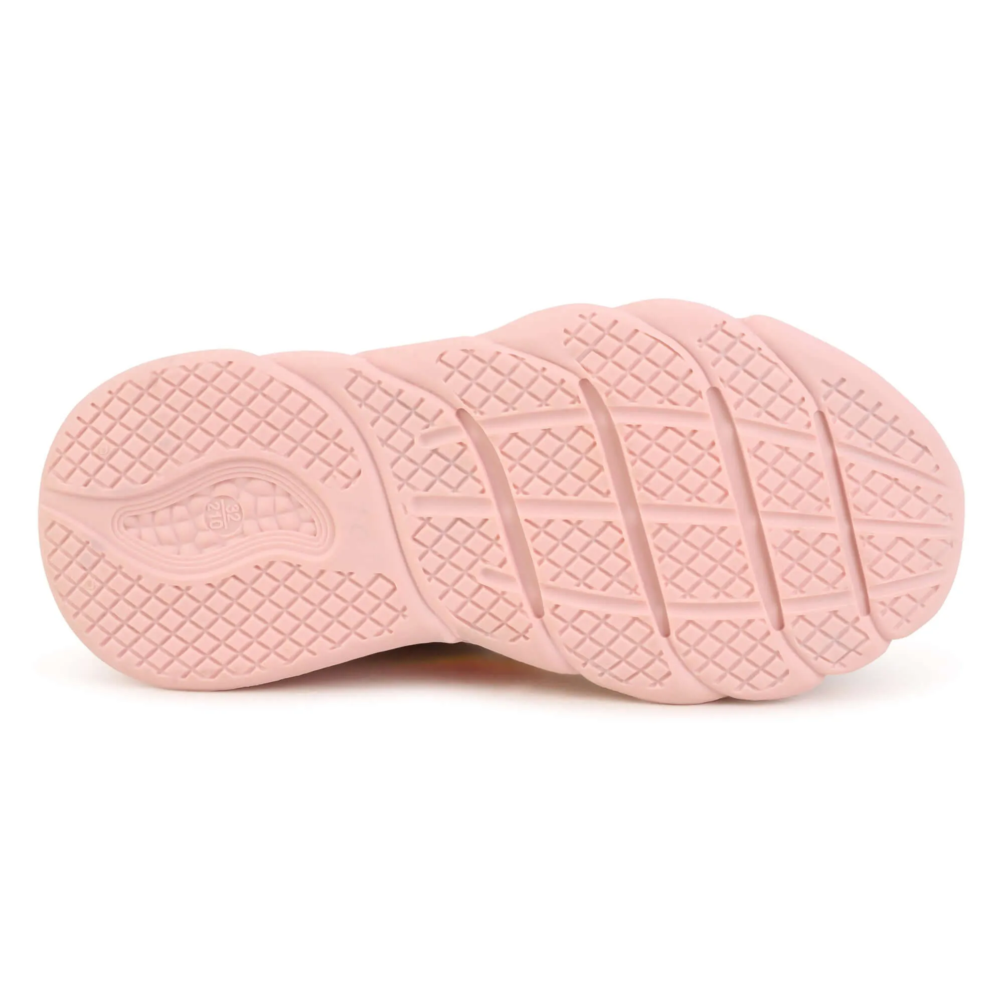 Girls Pink Glitter Trainers