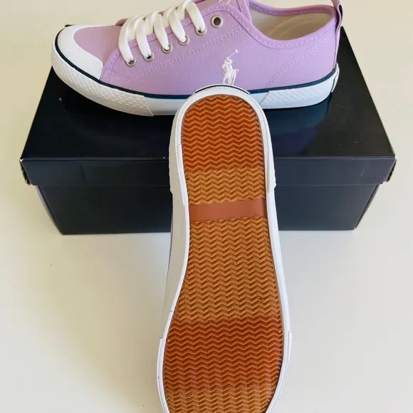 Girls Polo Ralph Lauren Sneakers Canvas 4 kids/6 USA new with tags