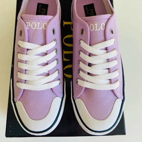 Girls Polo Ralph Lauren Sneakers Canvas 4 kids/6 USA new with tags