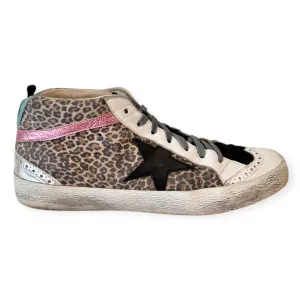Golden Goose Shoes, Leopard Midstar High-Top Sneakers (size 39)
