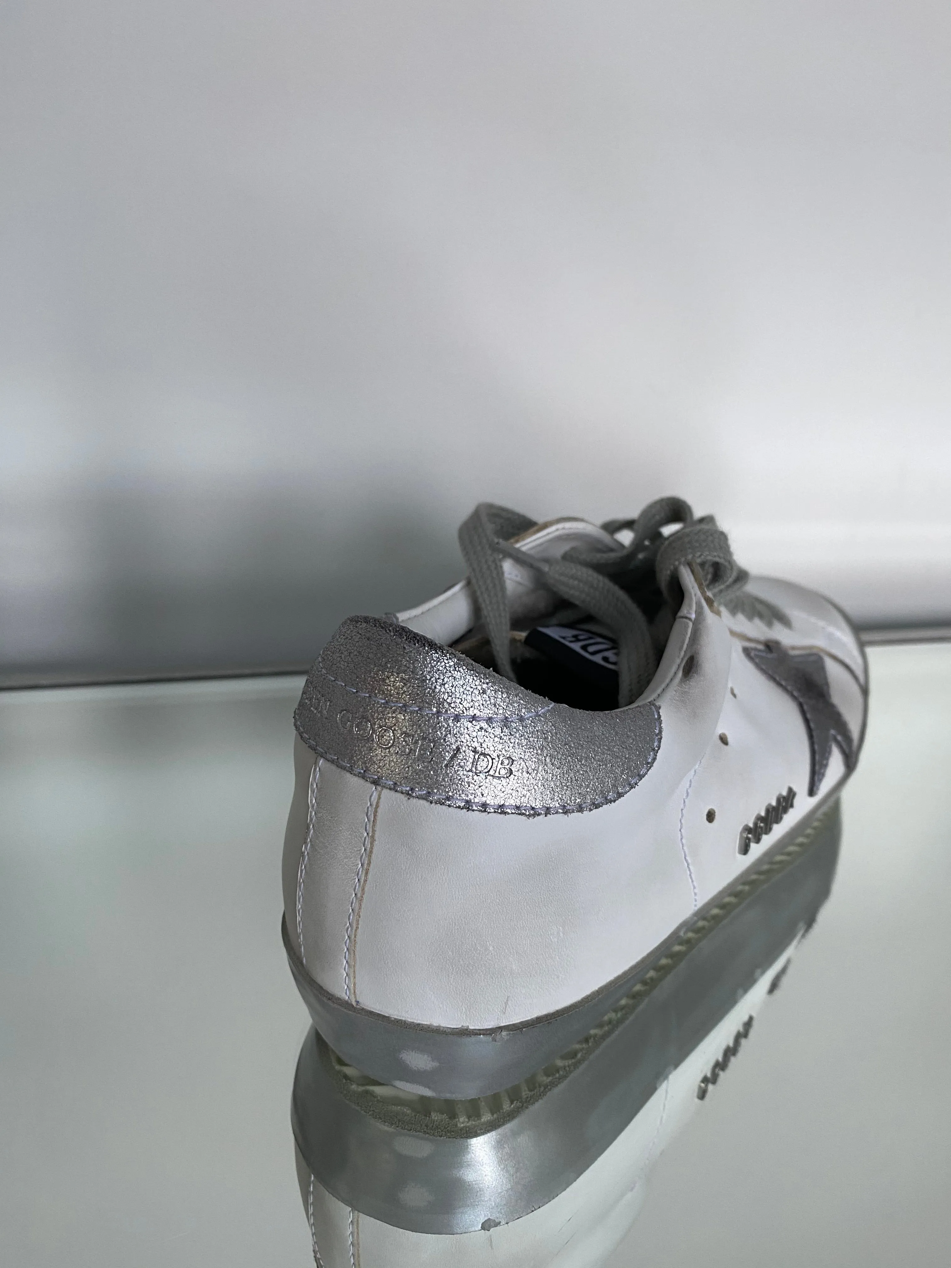 Golden Goose White/Grey Sneakers