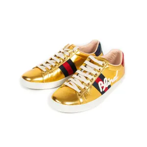 Gucci Ace Leather Embroidered Sneaker