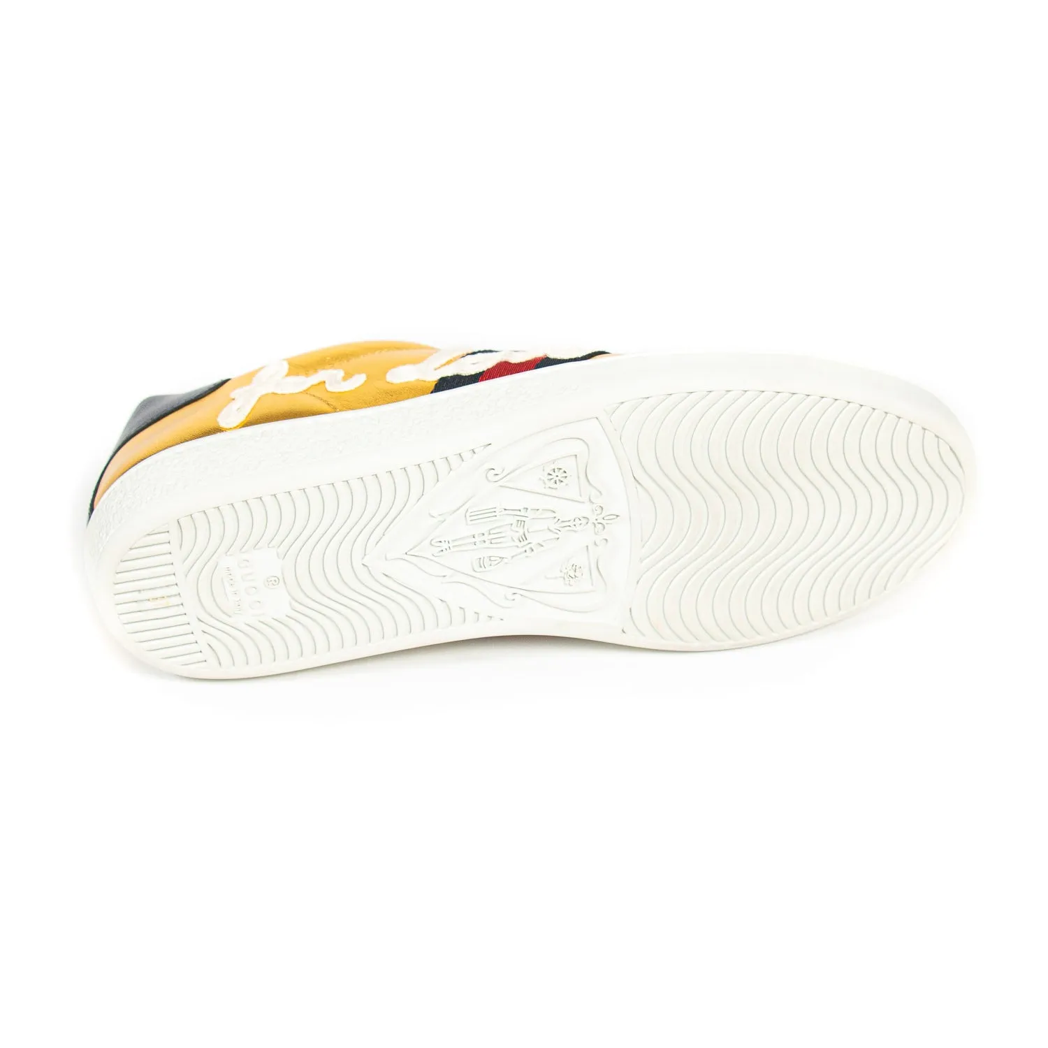 Gucci Ace Leather Embroidered Sneaker