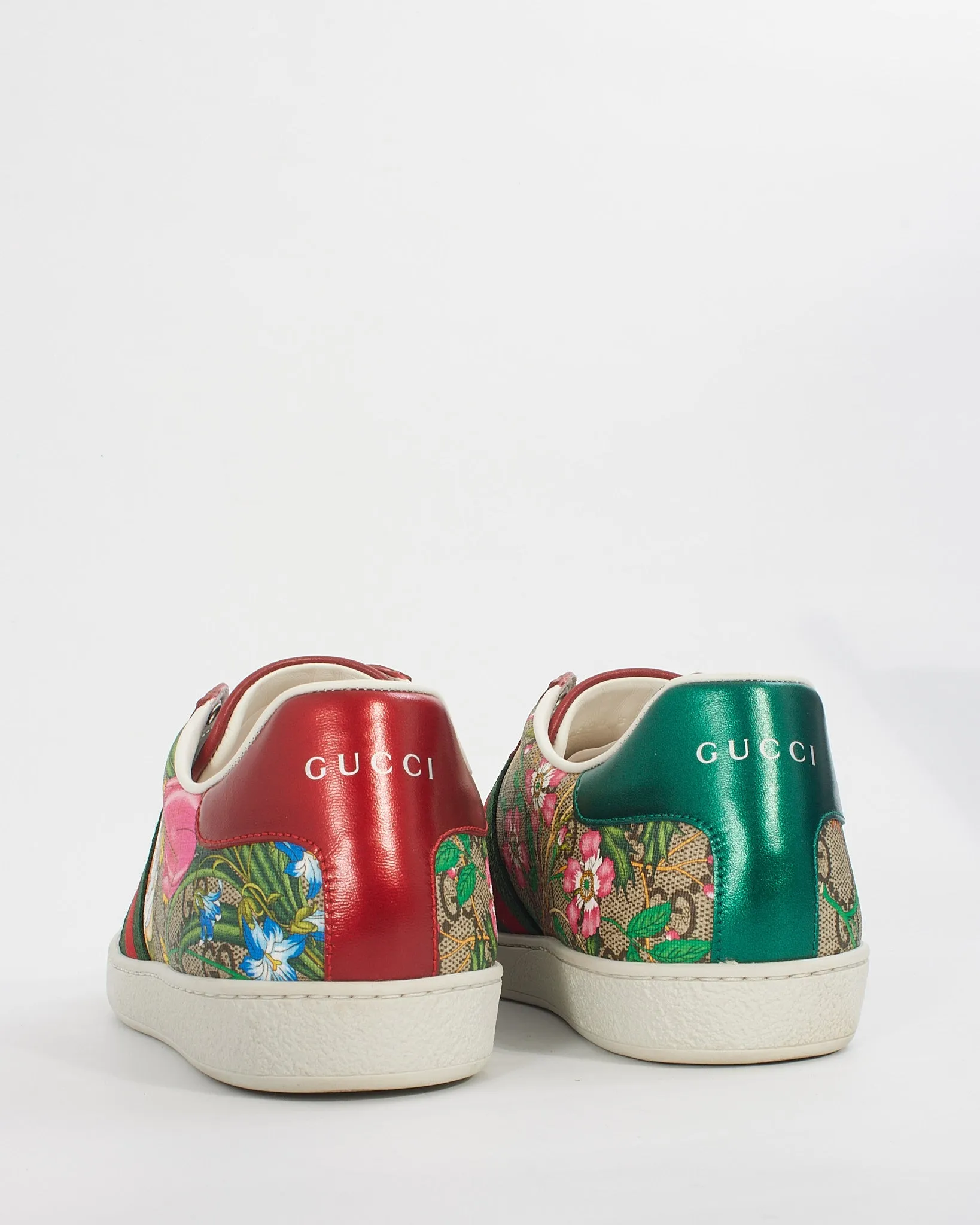 Gucci Multicolour Canvas Ace GG Flora Sneakers - 39.5