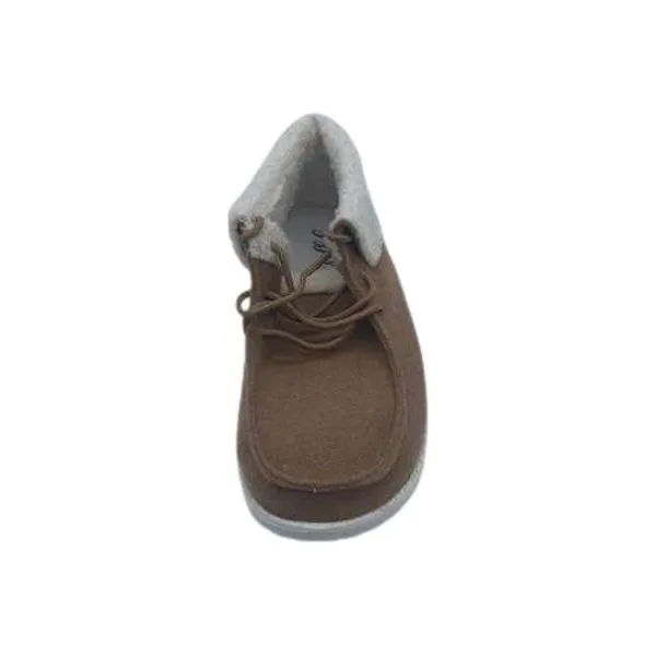 Gypsy jazz tan mikey sherpa cuffed sneaker