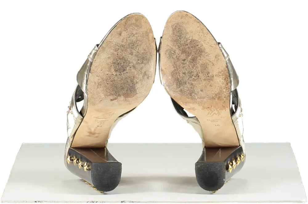Havva Metallic Embellished Heeled Sandals UK 5 EU 38 👠
