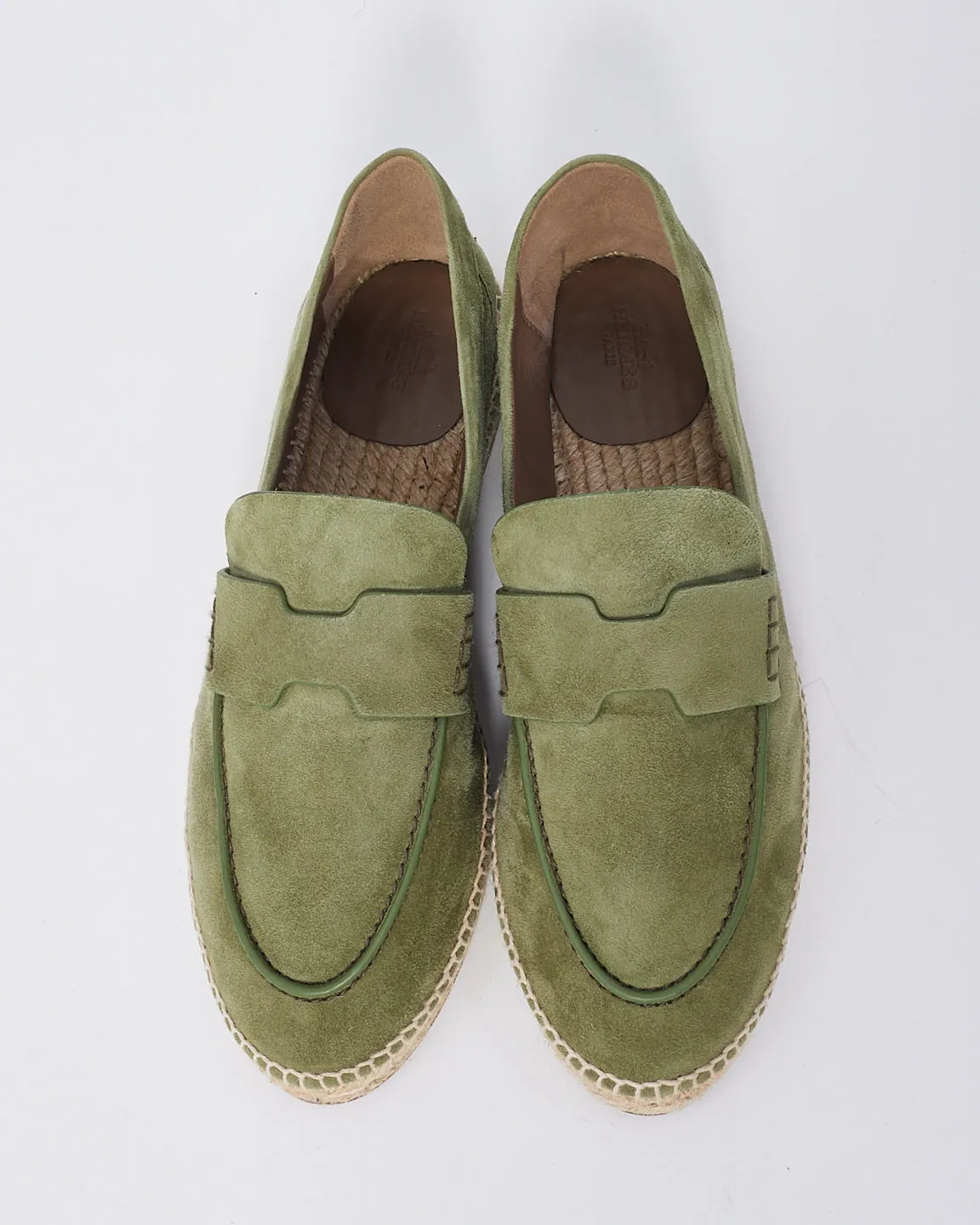 Hermès Green Suede Trip Espadrilles - 40
