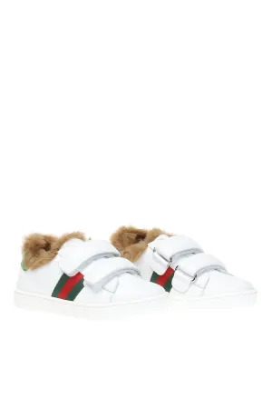 J NEW ACE FUR SNKR LTH W/WEB,GR.WH/VRV/RO/B.SH/NA