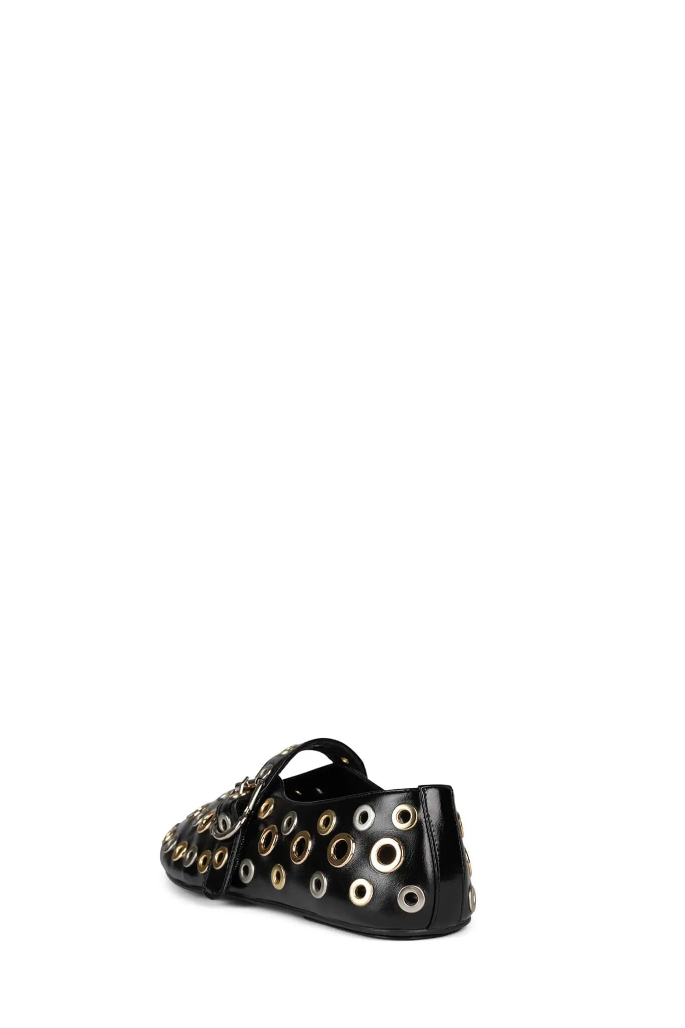 JEFFREY CAMPBELL | Holed Flats - Black/ Gold/ Silver