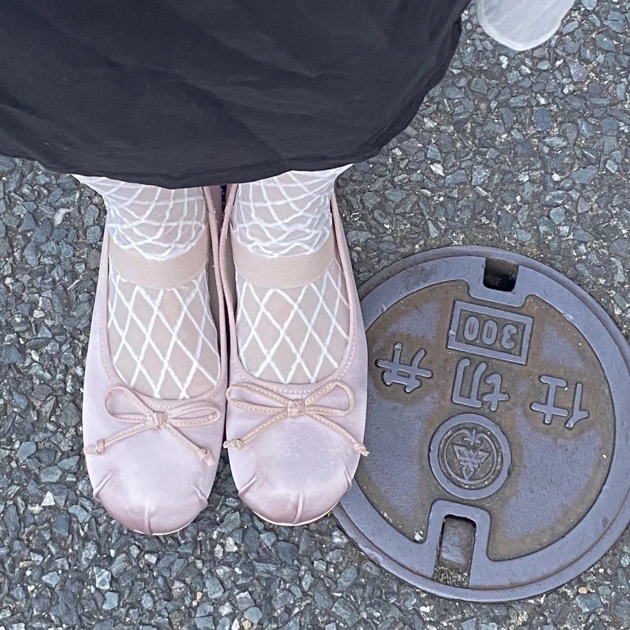 K157 緞面小蝴蝶結芭蕾舞鞋