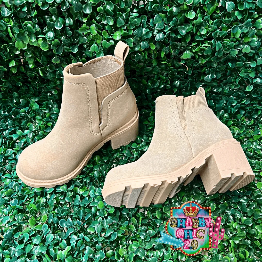 Kids Shelley Booties Shoes - Bone