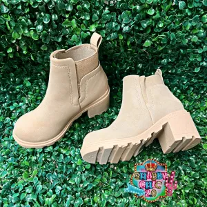Kids Shelley Booties Shoes - Bone