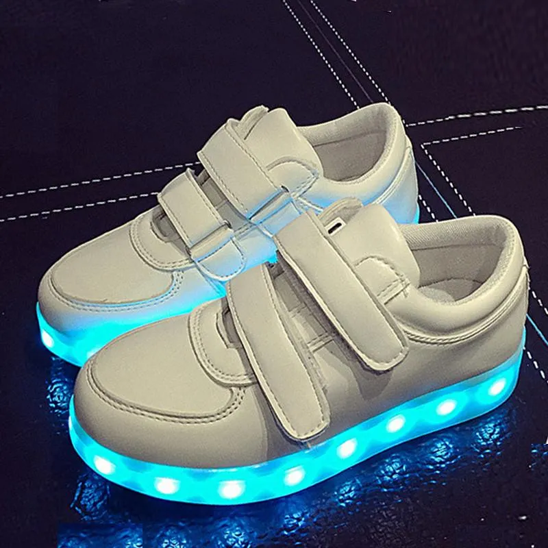 Kids Velcro LED Shoes