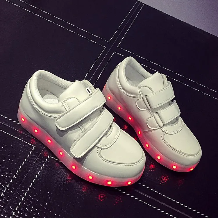 Kids Velcro LED Shoes