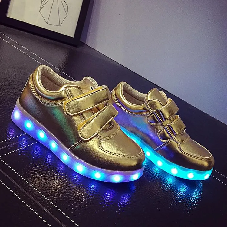 Kids Velcro LED Shoes