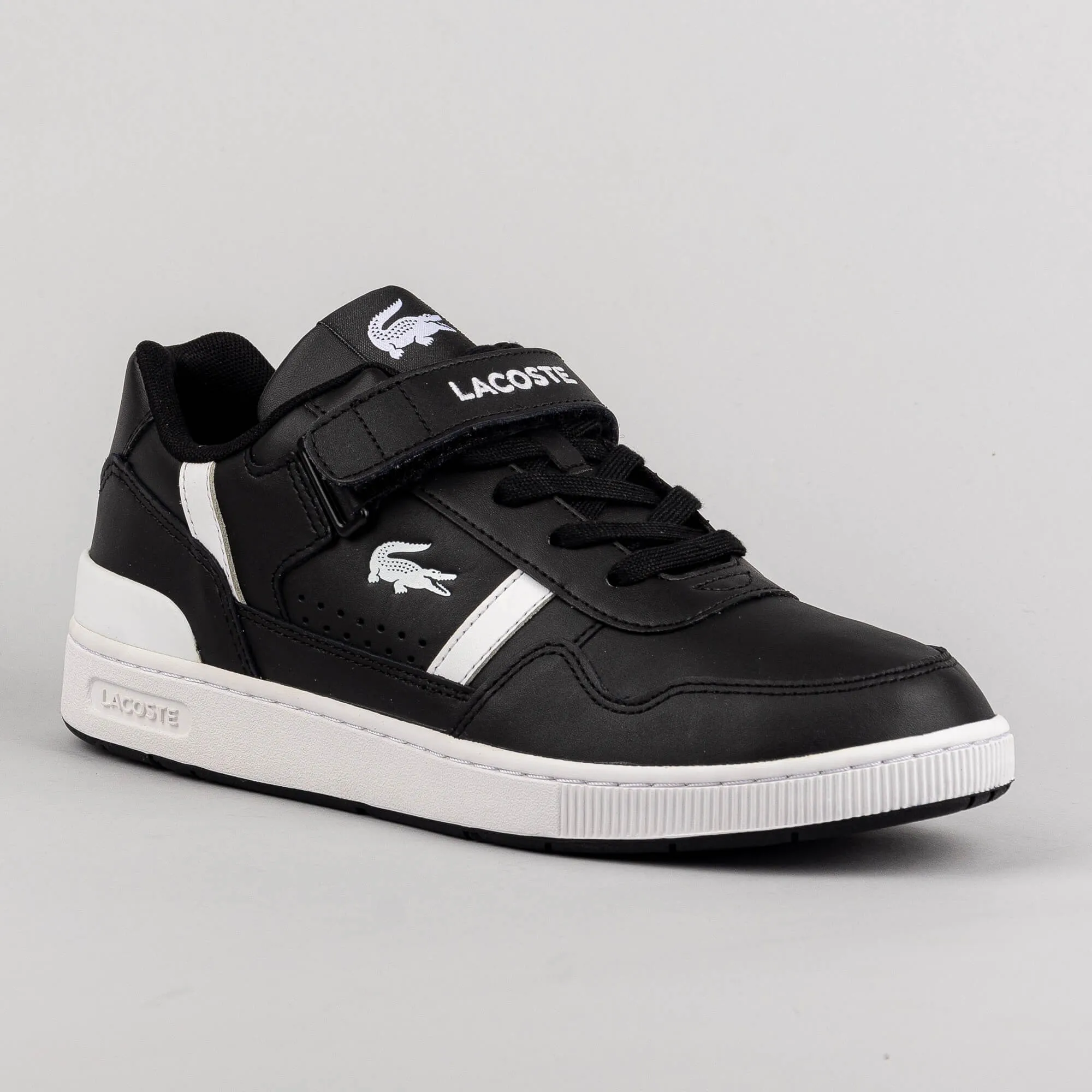 LACOSTE T-CLIP VELCRO BLK/WHT