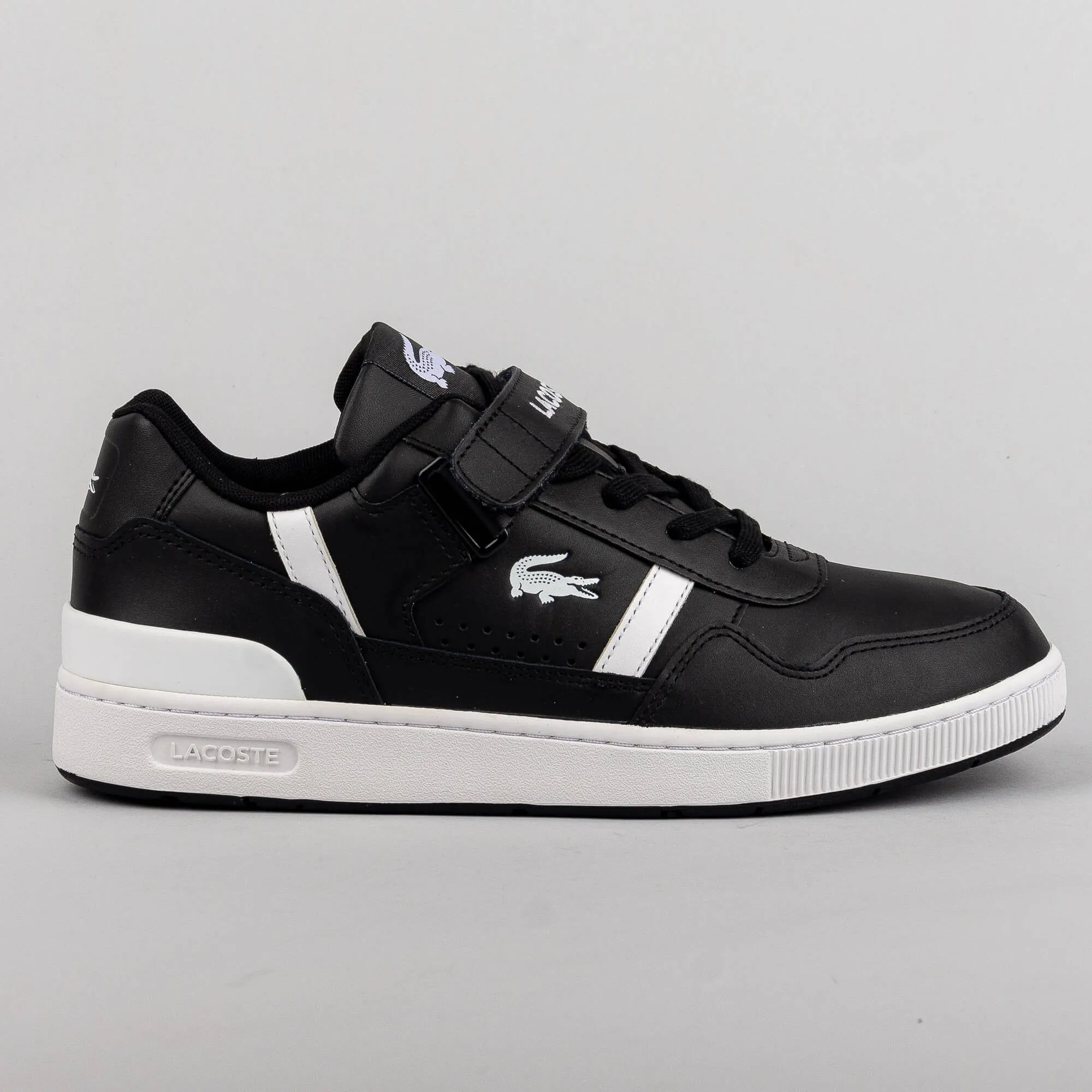 LACOSTE T-CLIP VELCRO BLK/WHT