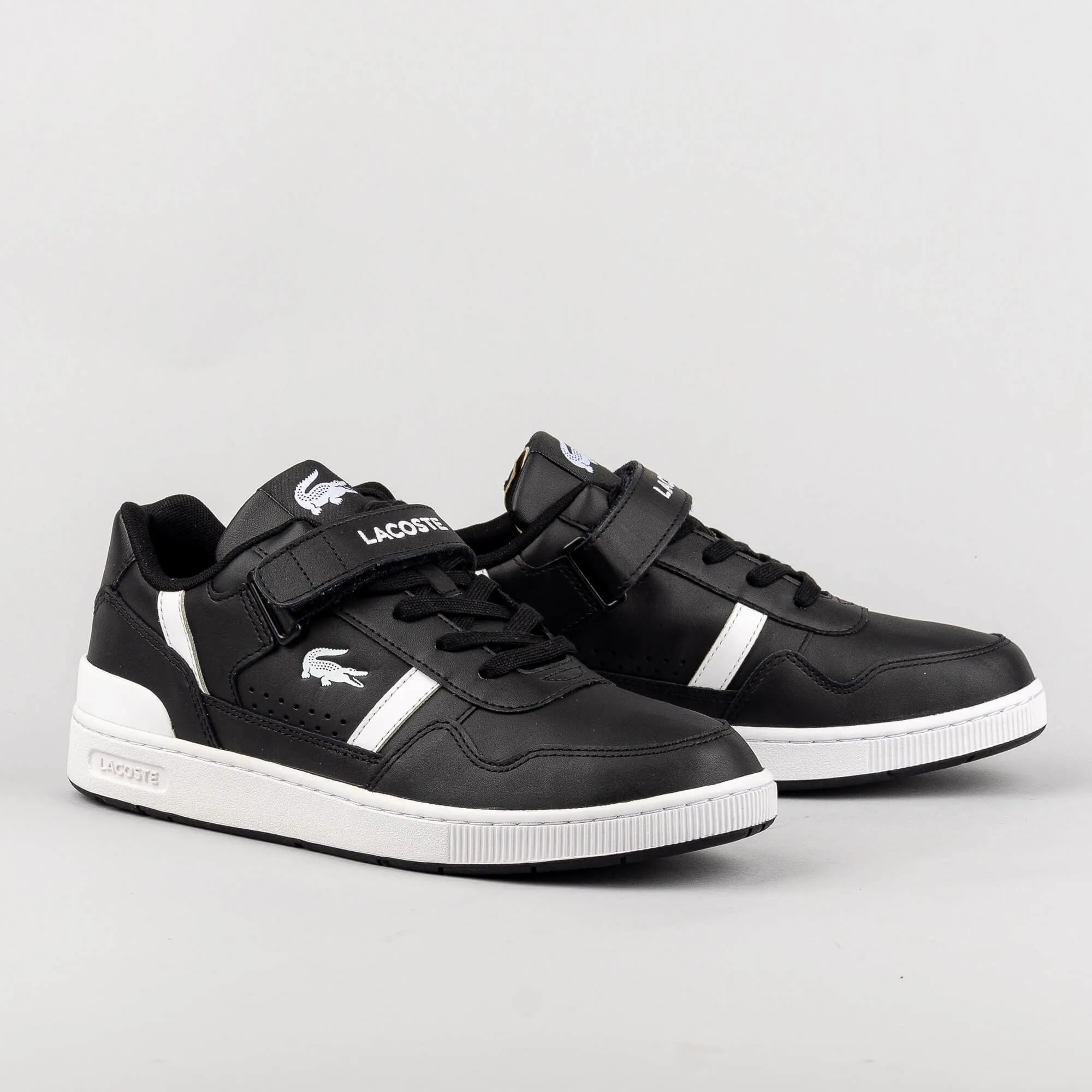 LACOSTE T-CLIP VELCRO BLK/WHT