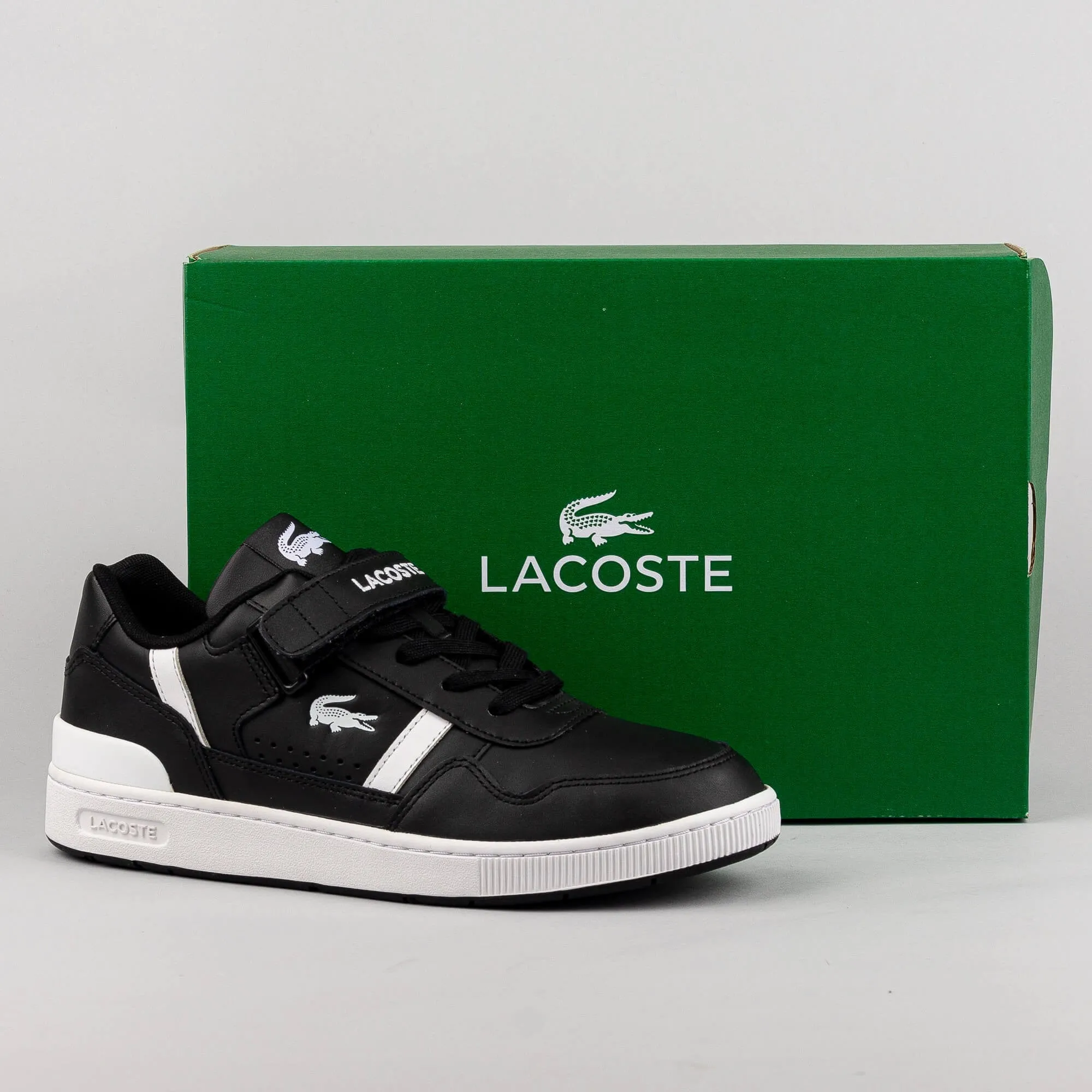 LACOSTE T-CLIP VELCRO BLK/WHT