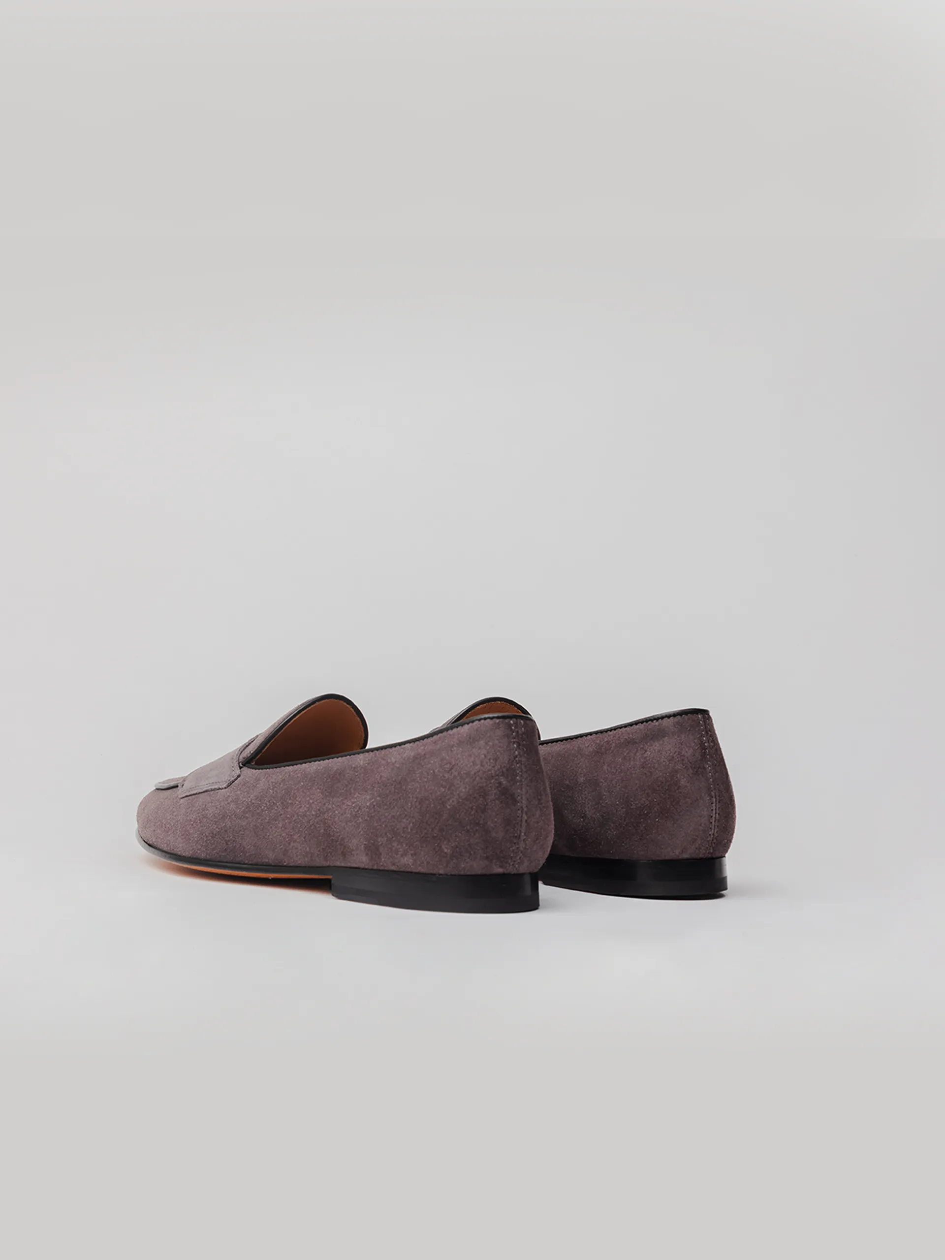 Lange Loafer - Charcoal Grey Suede