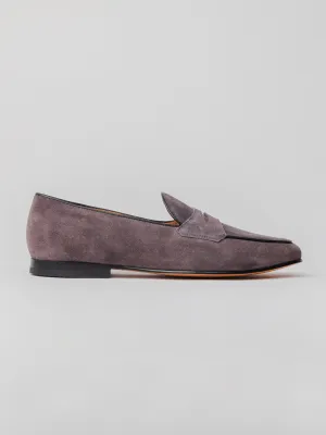 Lange Loafer - Charcoal Grey Suede