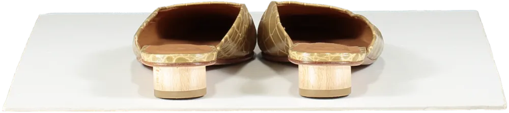 LoQ Brown Carmen Crocodile Effect Mules UK 6 EU 39 👠