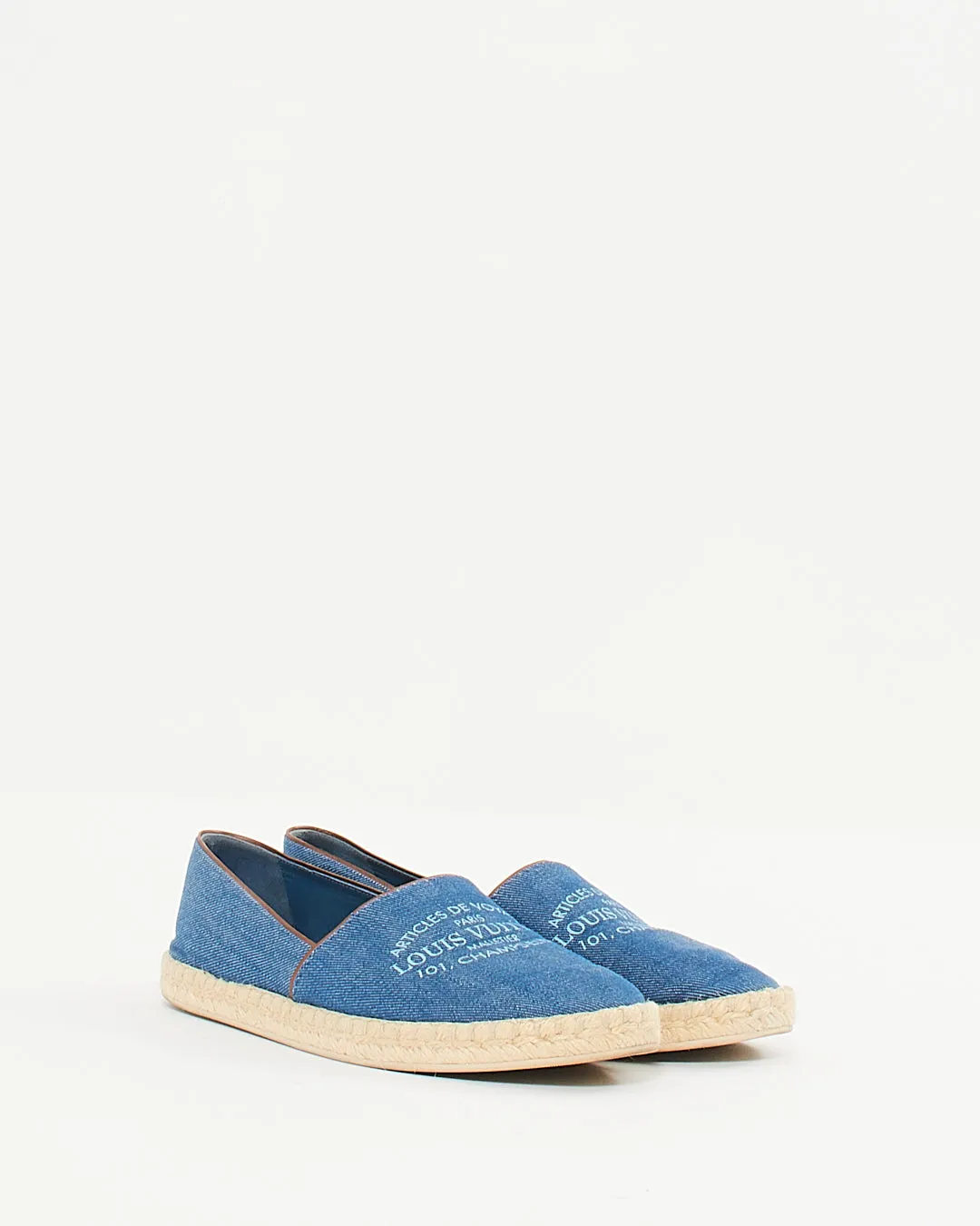 Louis Vuitton Blue Denim 101 Champ- Élysées Espadrilles - 39