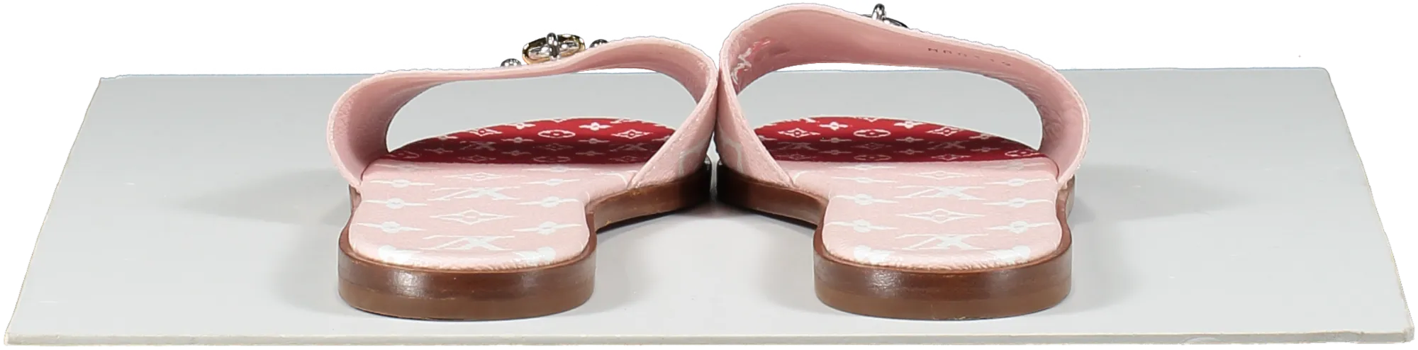 Louis Vuitton Pink Giant Monogram Lock It Mule Sandals UK 5.5 EU 38.5 👠