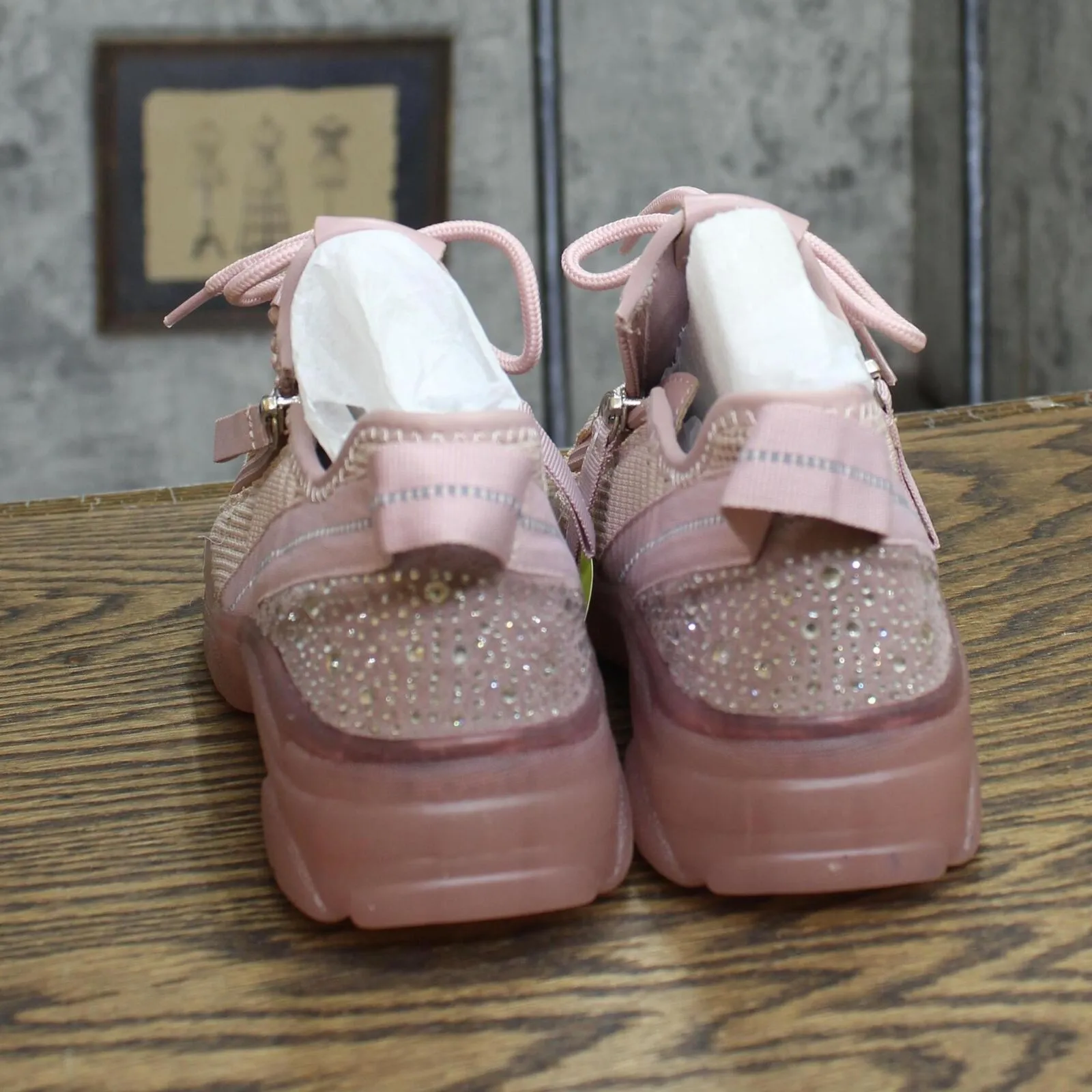 Madden Girl Amimi Girls Adaptive Sneaker Shoes AMIMIBLUSH Pink 1W