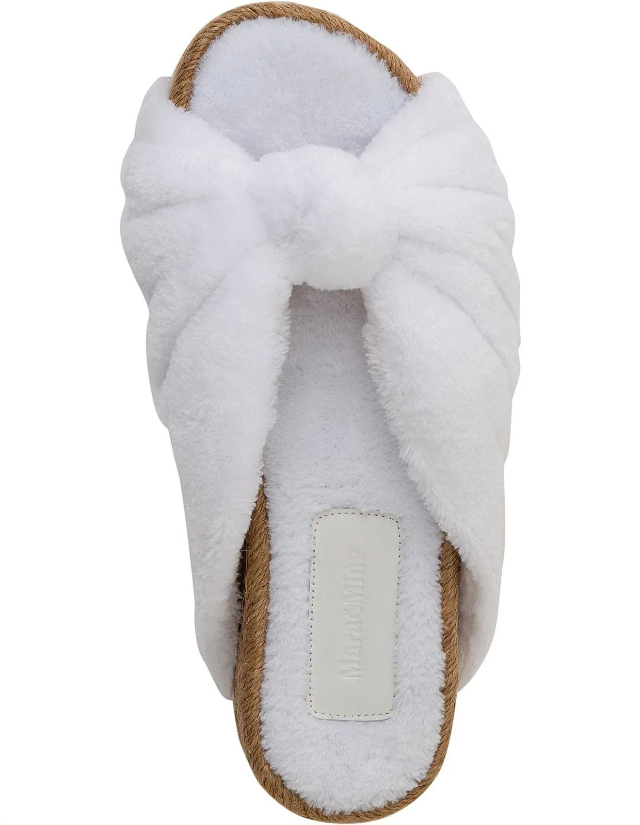 MARA & MINE Women's White Carmen Terry Cloth Espadrilles NEW
