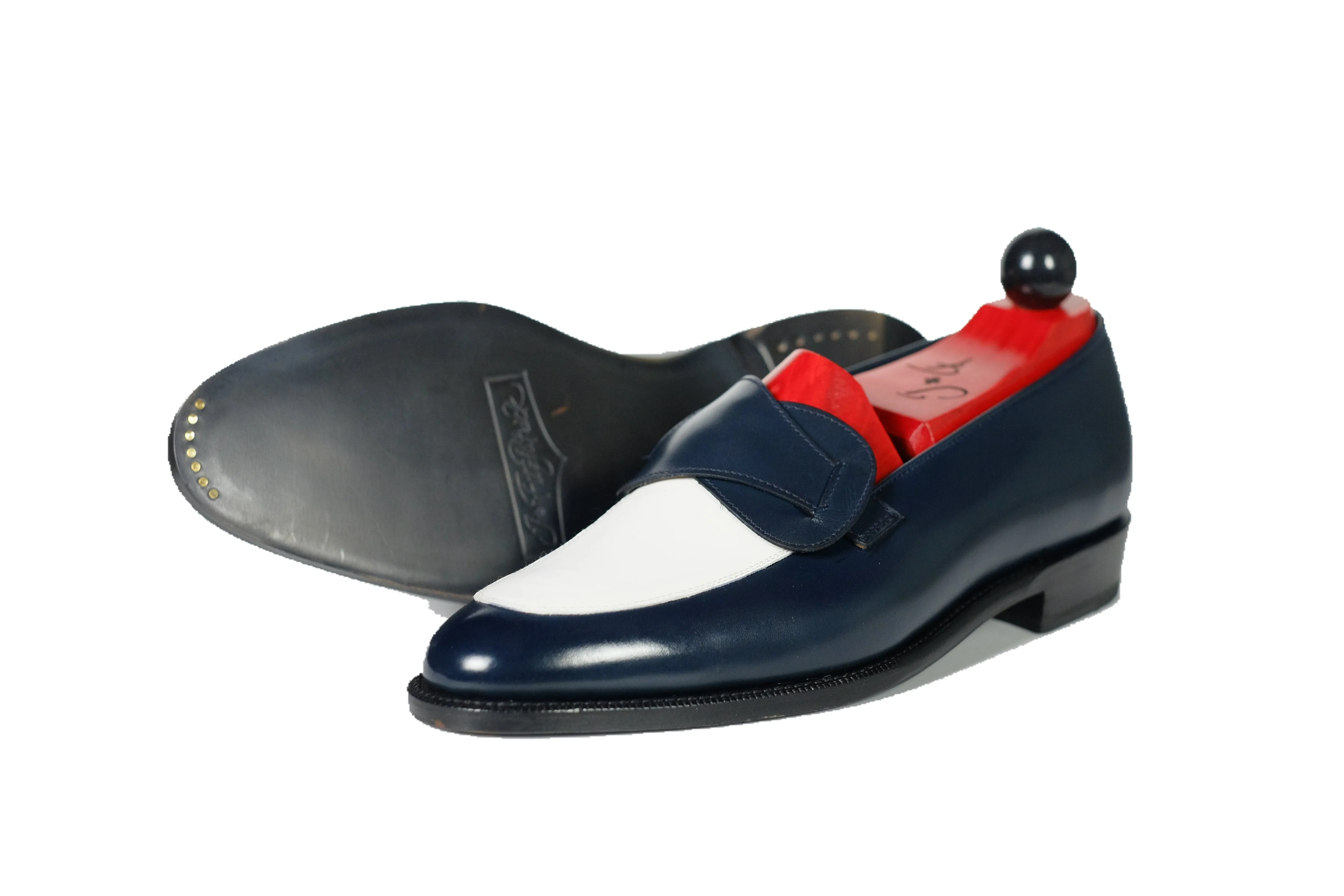 Meridian - MTO - Midnight Calf / White Calf - TMG Last - Single Leather Sole