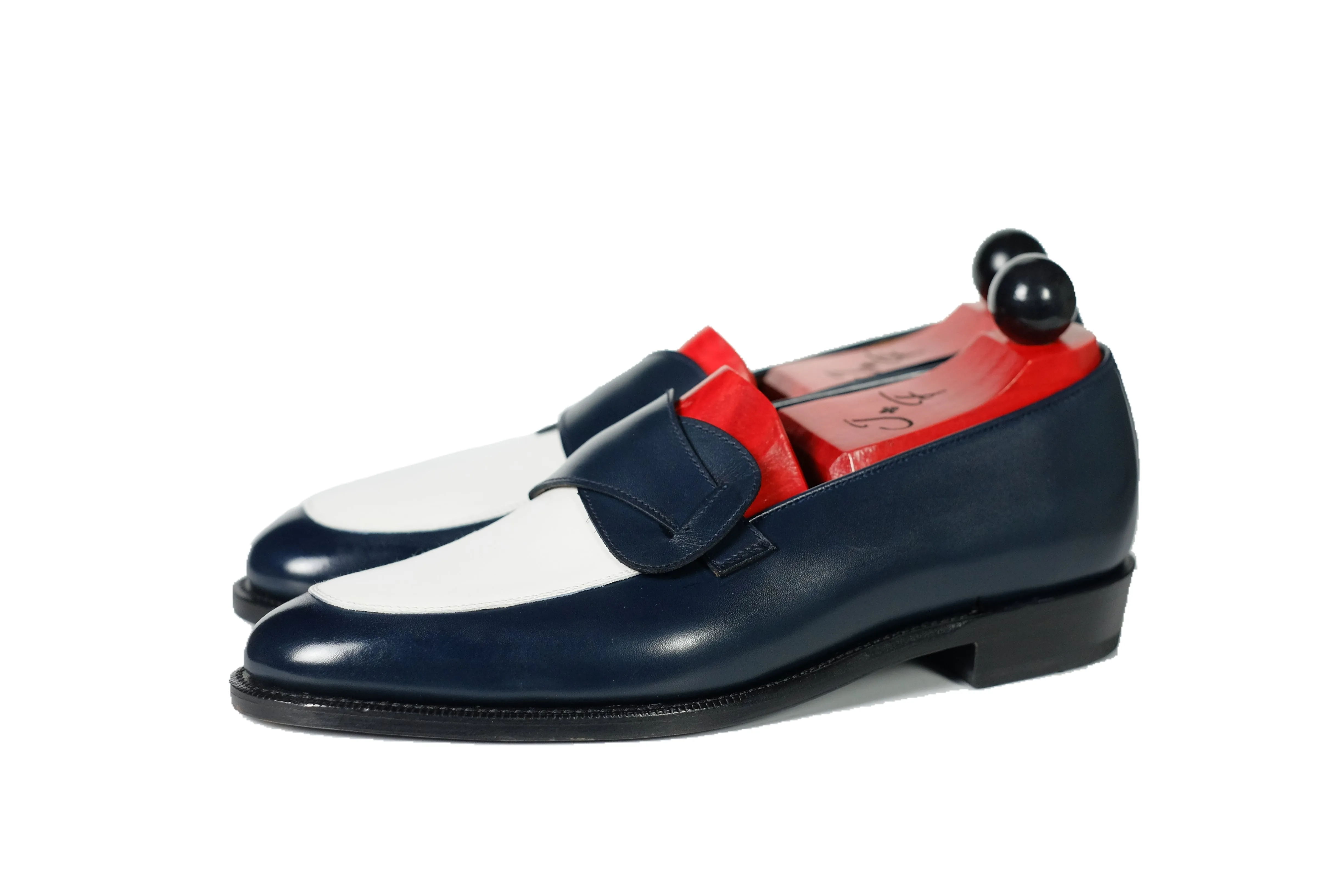 Meridian - MTO - Midnight Calf / White Calf - TMG Last - Single Leather Sole