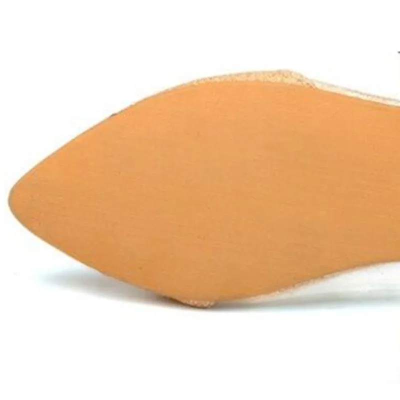 Metal Pointed Toe Women Flats  Transparent Women Shoes Loafers