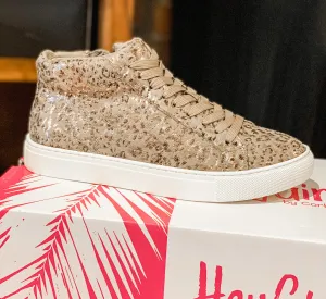 Metallic Leopard Sneaker
