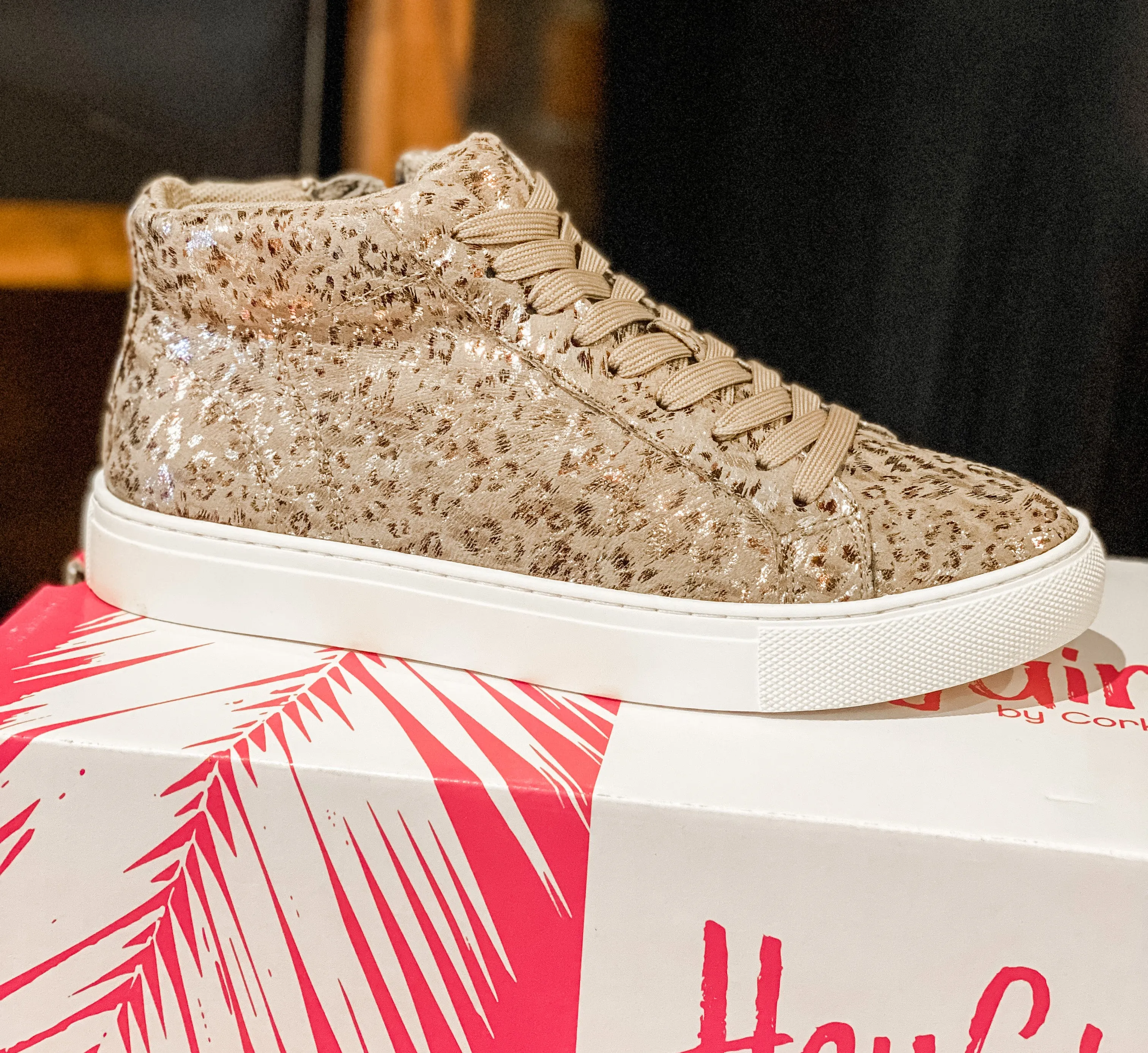 Metallic Leopard Sneaker